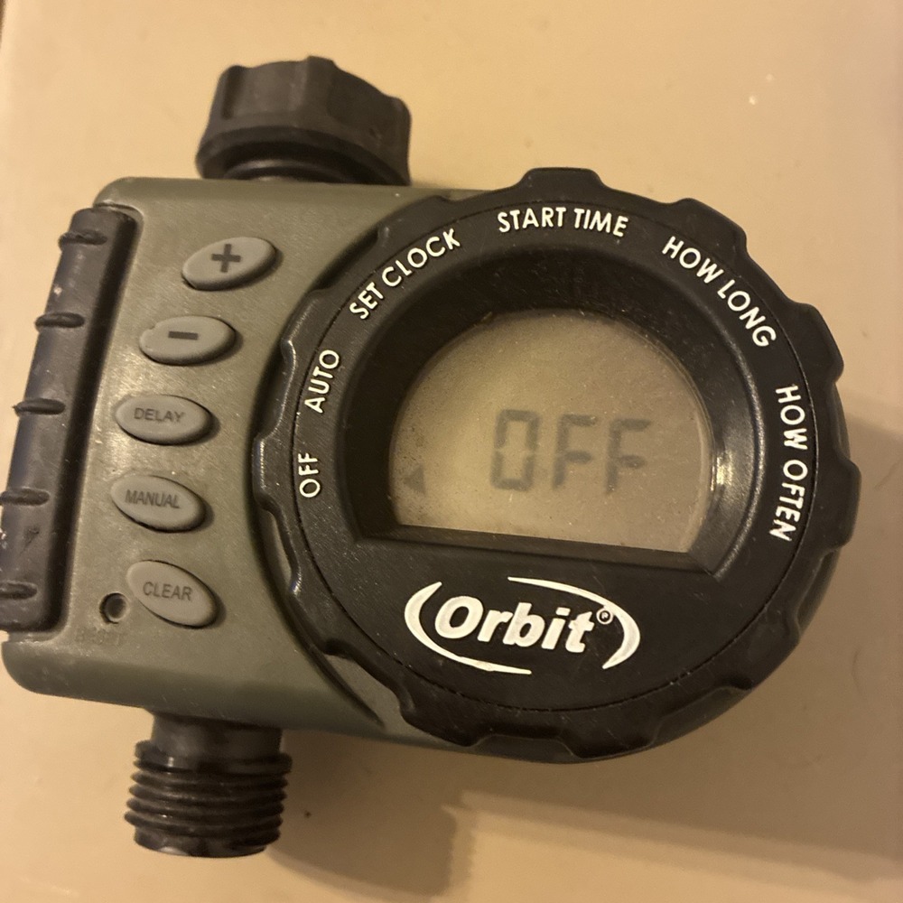 Orbit 1 Outlet Faucet Digital Timer Model 24600 Large Display